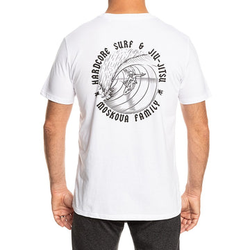 T-SHIRT SKELETON BARREL White Black