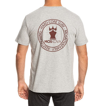 T-SHIRT HARD CORE SURF Grey Red