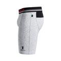 Boxer m2 long cotton - Heather Grey Stripe