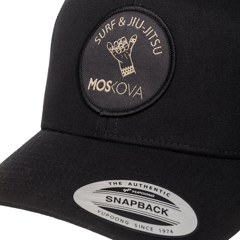 CASQUETTE TRUCKER PATCH SHAKA SURF BJJ BLACK