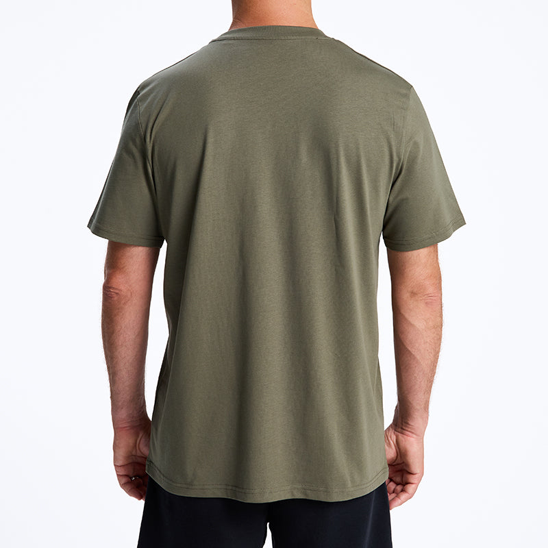 T-SHIRT CORPO CROWN ARMY CREME