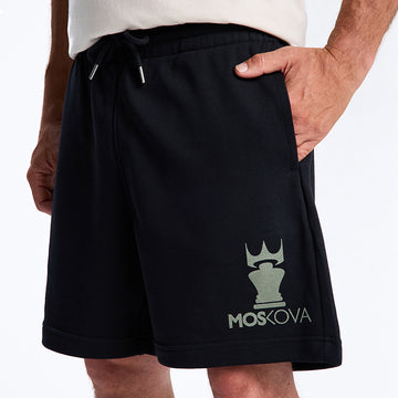 Pantalón corto deportivo negro/blanco