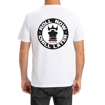 T-SHIRT ROLL NOW WHITE BLACK