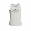 TANK TOP FRONT SQUARE Heather Grey Black