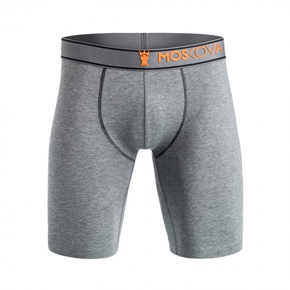 M2 LONG COTTON - HEATHER GREY ORANGE