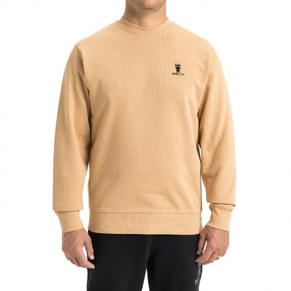 Sweat Crew Neck Camel Black