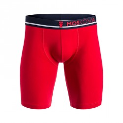 Boxer m2 long cotton - Red/Navy