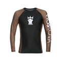 RANKED TRAINING RASHGUARD TOP BLACK/BROWN