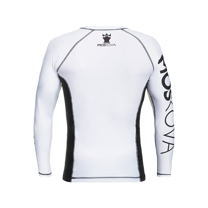 MOSKOVA TRAINING RASHGUARD TOP WHITE BLACK