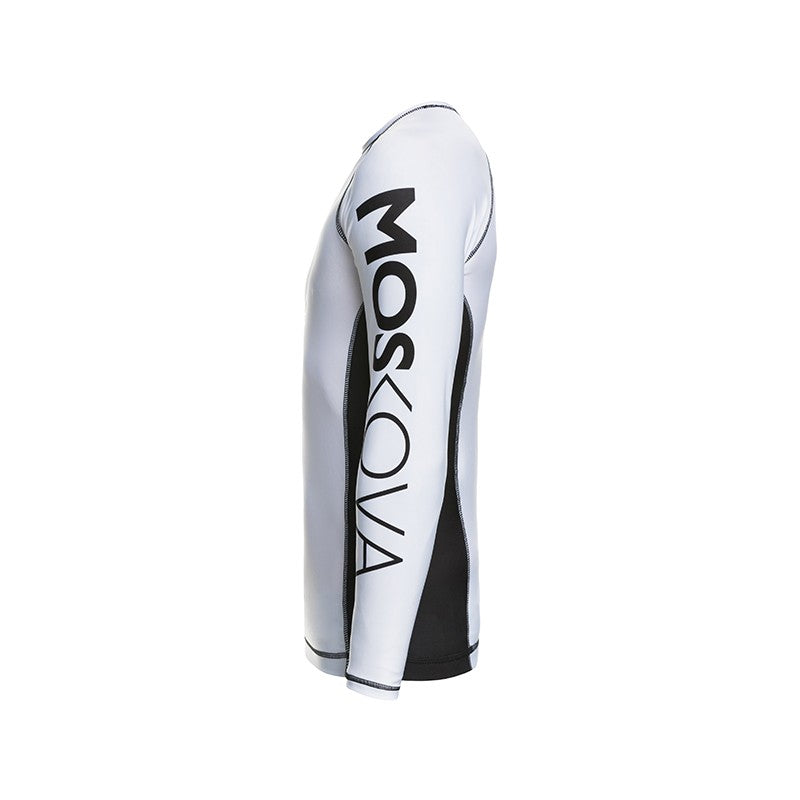 MOSKOVA TRAINING RASHGUARD TOP WHITE BLACK