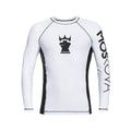 MOSKOVA TRAINING RASHGUARD TOP WHITE BLACK
