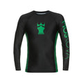 MOSKOVA TRAINING RASHGUARD TOP BLACK GREEN