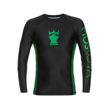 MOSKOVA TRAINING RASHGUARD TOP BLACK GREEN