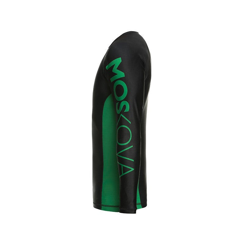 MOSKOVA TRAINING RASHGUARD TOP BLACK GREEN