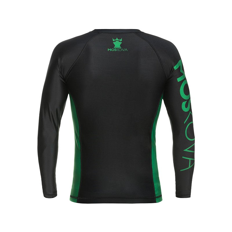 MOSKOVA TRAINING RASHGUARD TOP BLACK GREEN