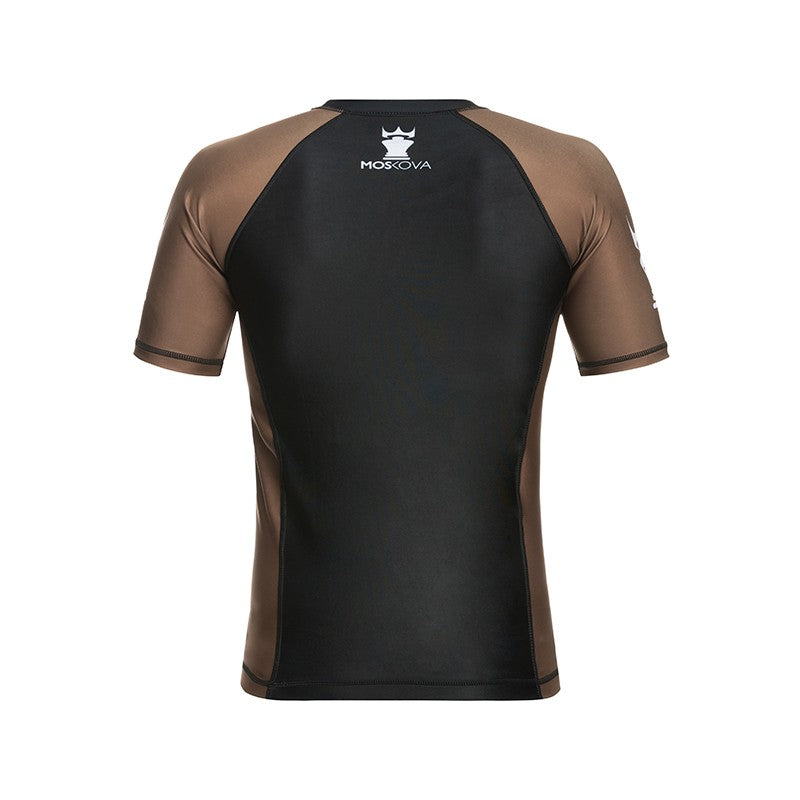 RANKED TRAINING RASHGUARD TOP BLACK/BROWN