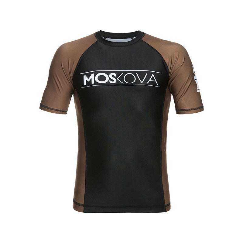 RANKED TRAINING RASHGUARD TOP BLACK/BROWN