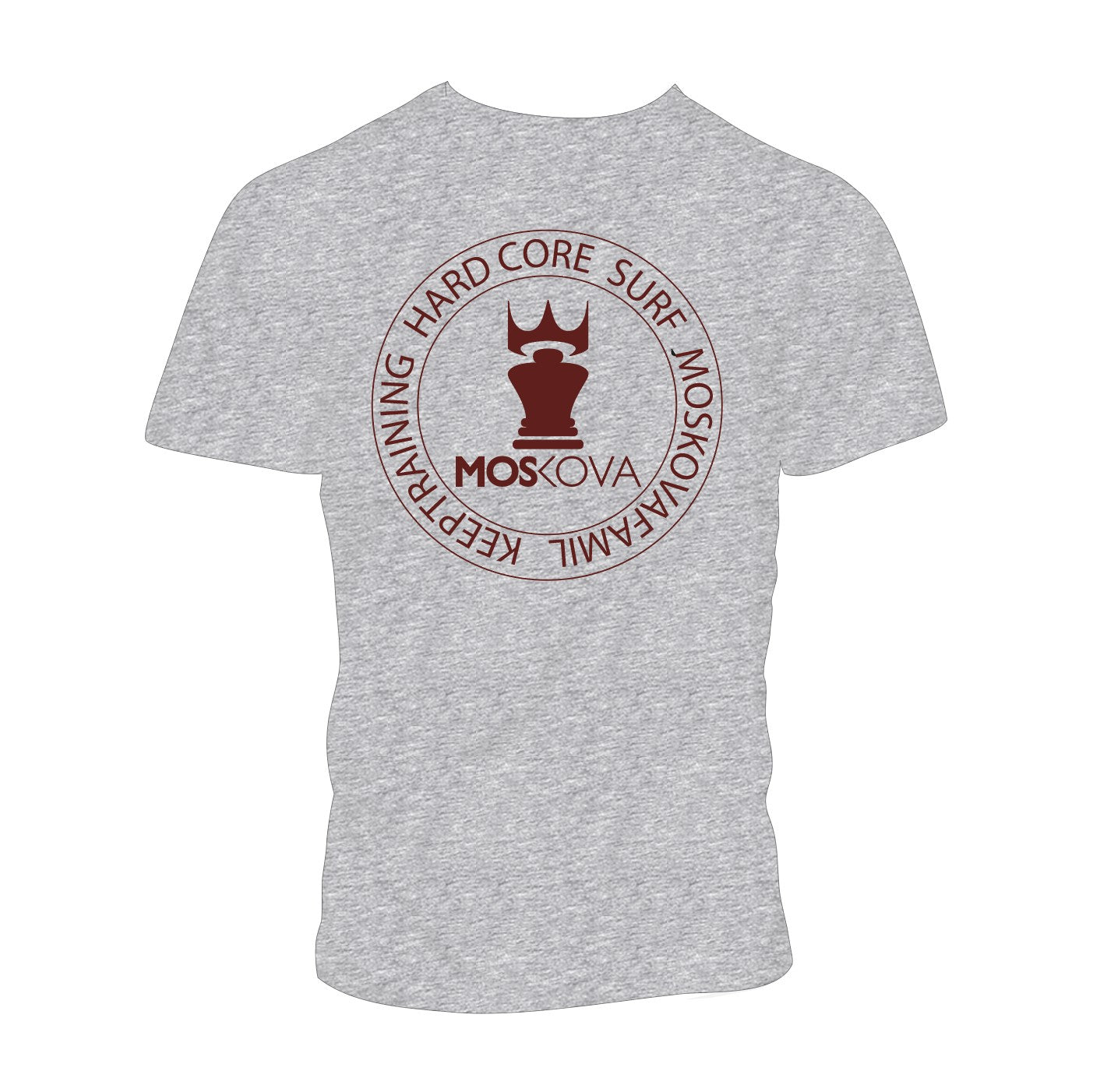 T-SHIRT HARD CORE SURF Grey Red