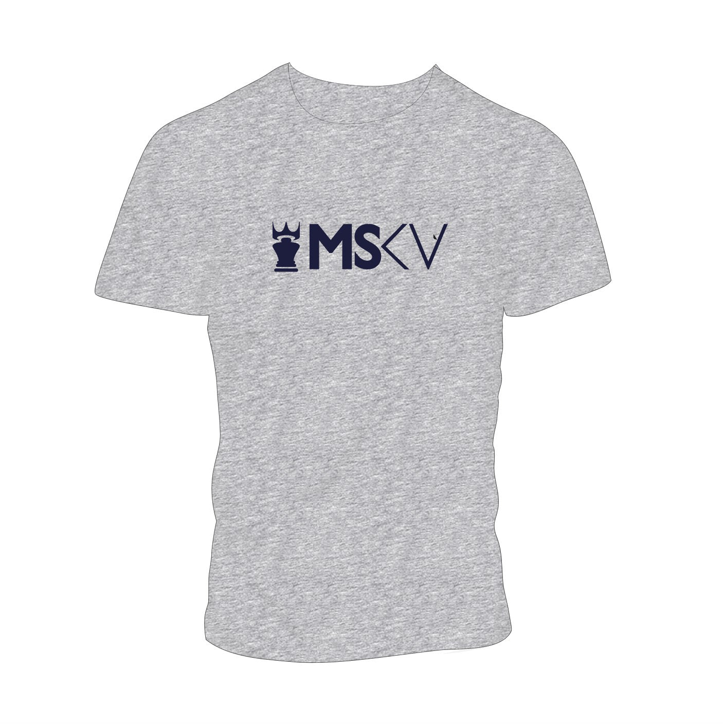 T-SHIRT MSKV Heather Grey Navy