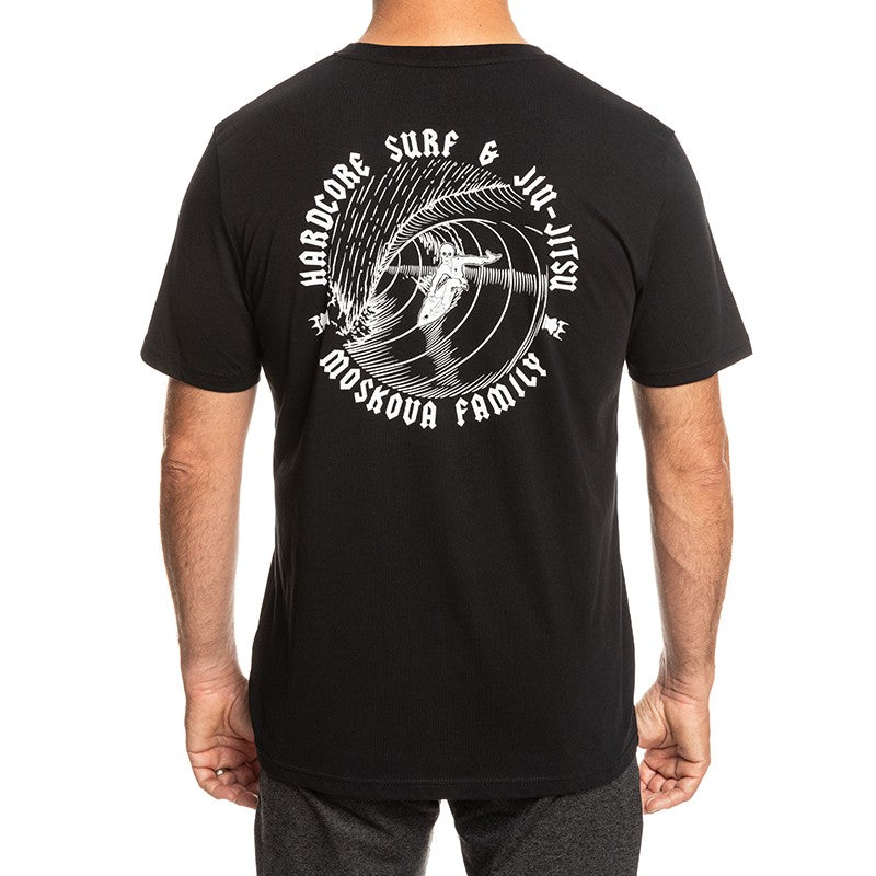 T-SHIRT SKELETON BARREL Black White