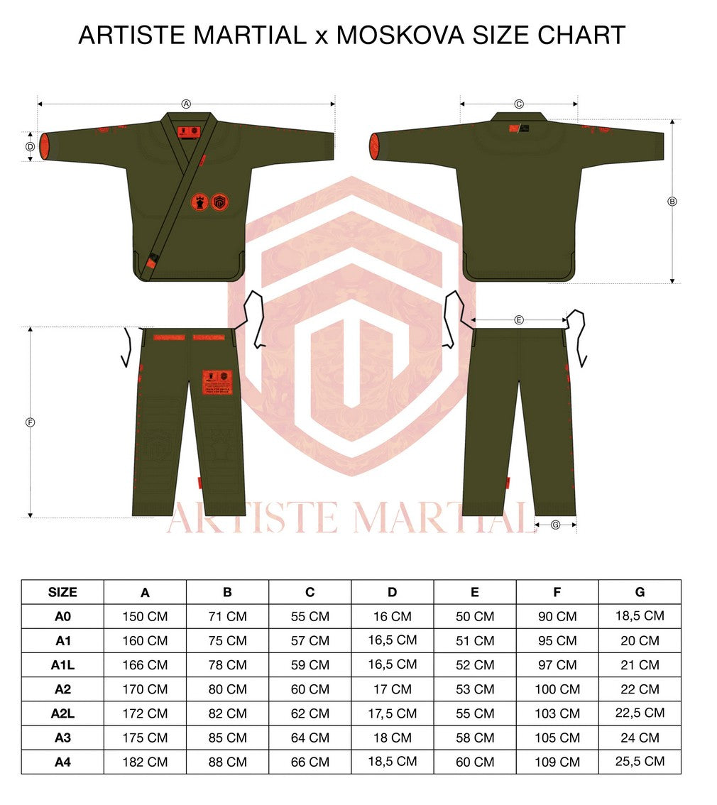 LIMITED EDITION GI  - ARTISTE MARTIAL x MOSKOVA COLLAB