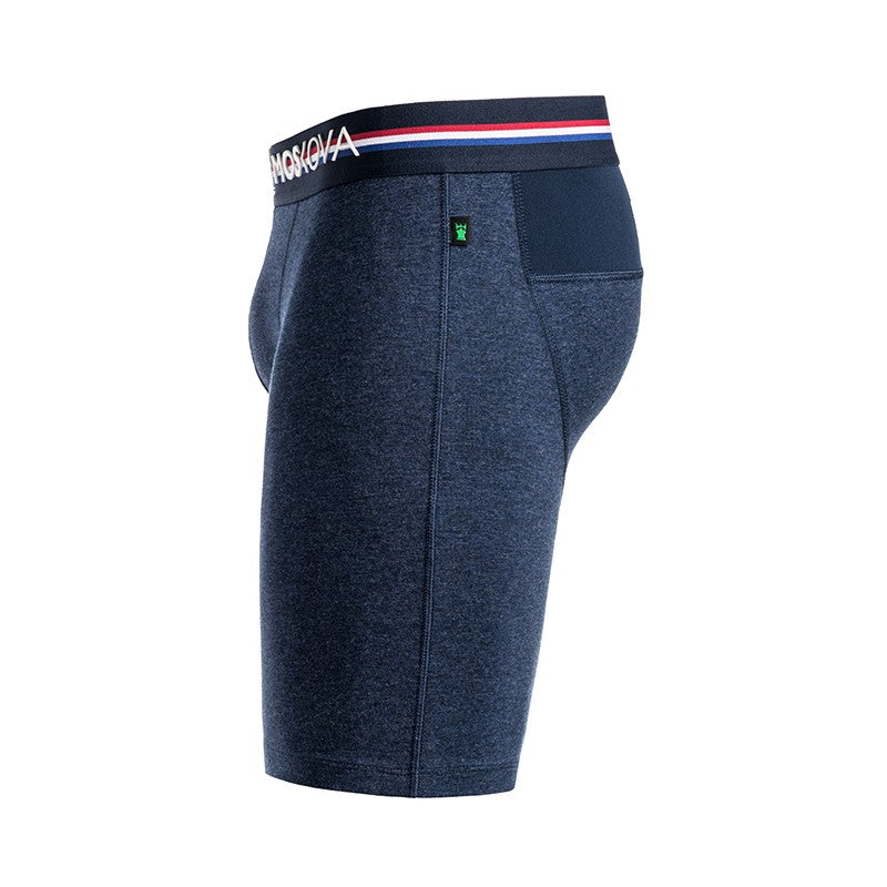 M2 LONG COTTON - HEATHER NAVY