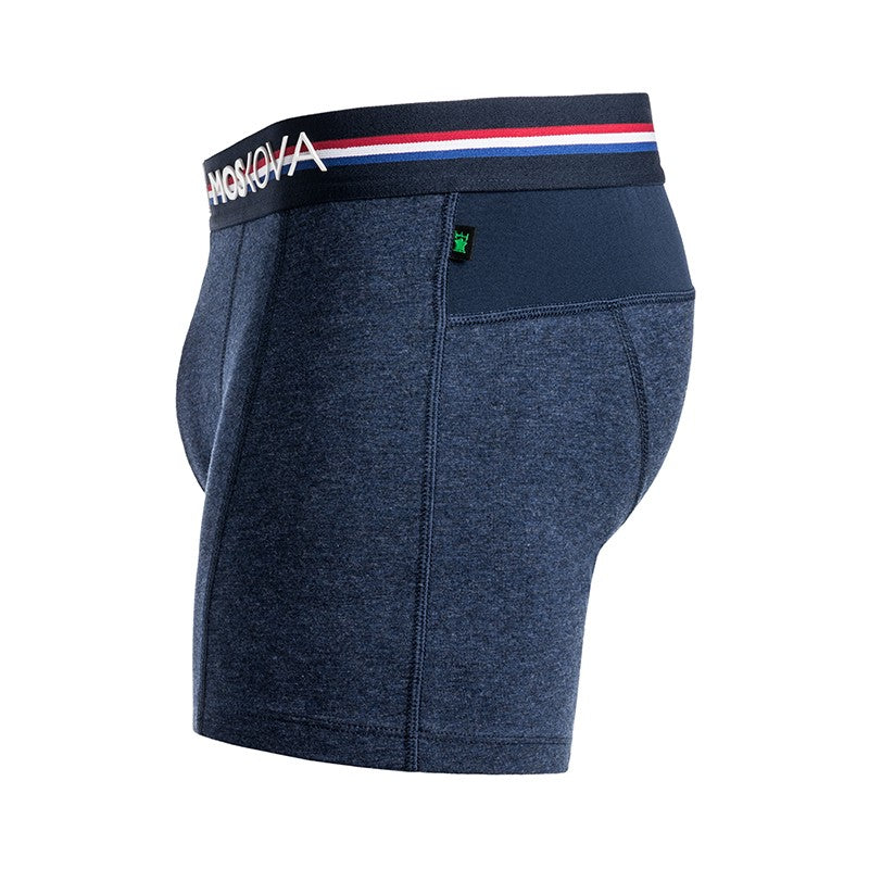 M2 COTTON -  HEATHER NAVY