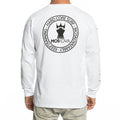 T-SHIRT LONG SLEEVES HARD CORE SURF White Black