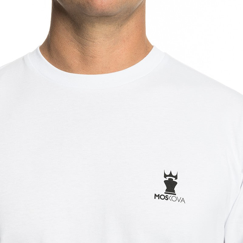 T-SHIRT LONG SLEEVES HARD CORE SURF White Black