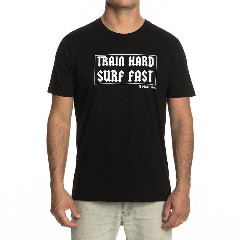 T-SHIRT SURF FAST MOSKOVA Black White