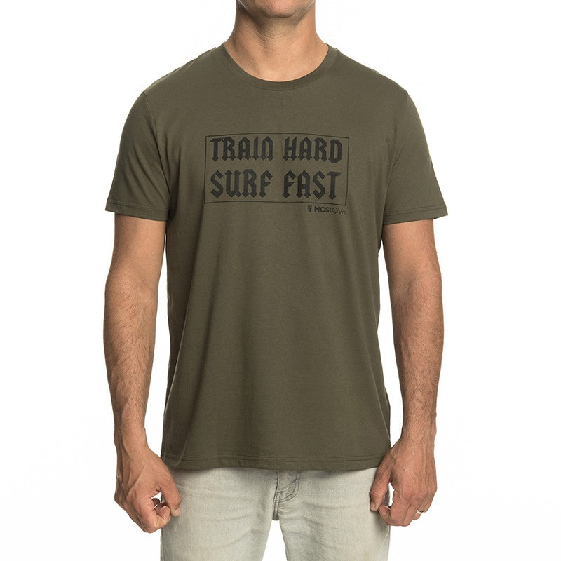 T-SHIRT SURF FAST MOSKOVA Army Green Black
