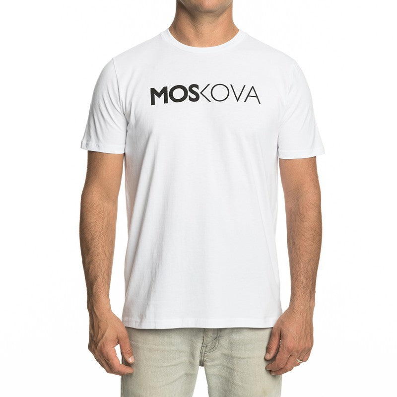 T-SHIRT MOSKOVA SCRIPT White Black