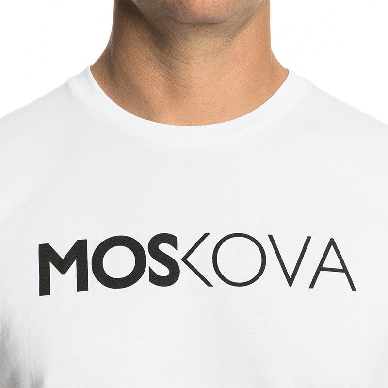 T-SHIRT MOSKOVA SCRIPT White Black