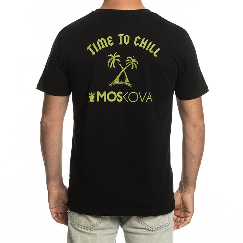 T-SHIRT CHILL PALM Black Pastel
