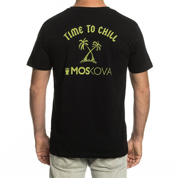 T-SHIRT CHILL PALM Black Pastel