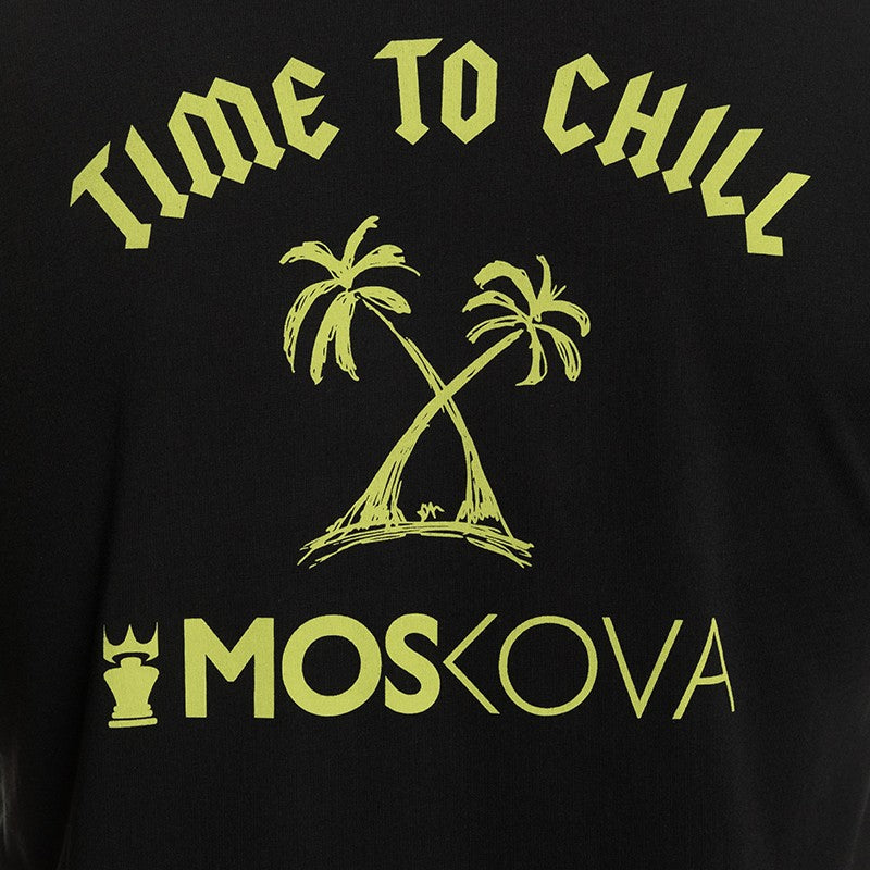 T-SHIRT CHILL PALM Black Pastel