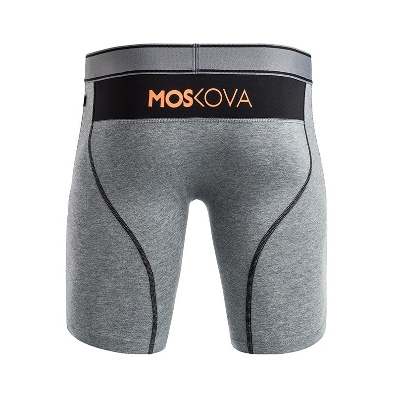 M2 LONG COTTON - HEATHER GREY ORANGE