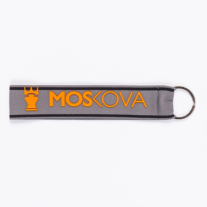 PORTE CLEFS HEATHER GREY ORANGE