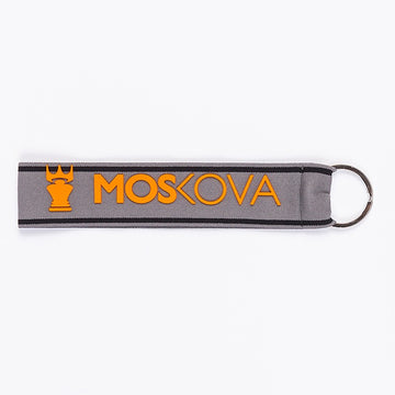 PORTE CLEFS HEATHER GREY ORANGE