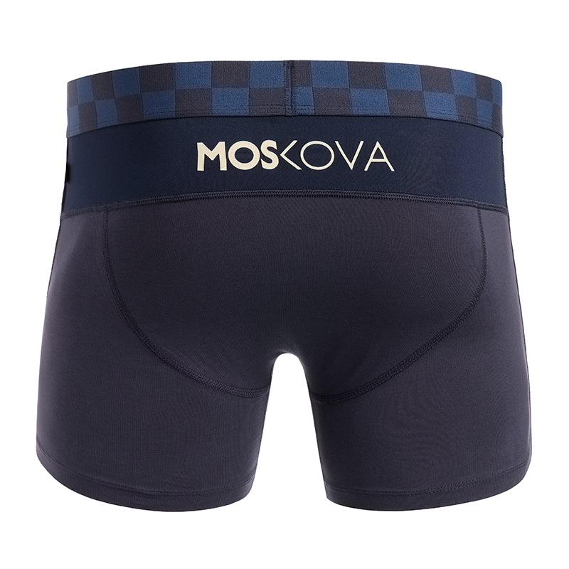 M2 COTTON - DEEP BLUE CHECKERS