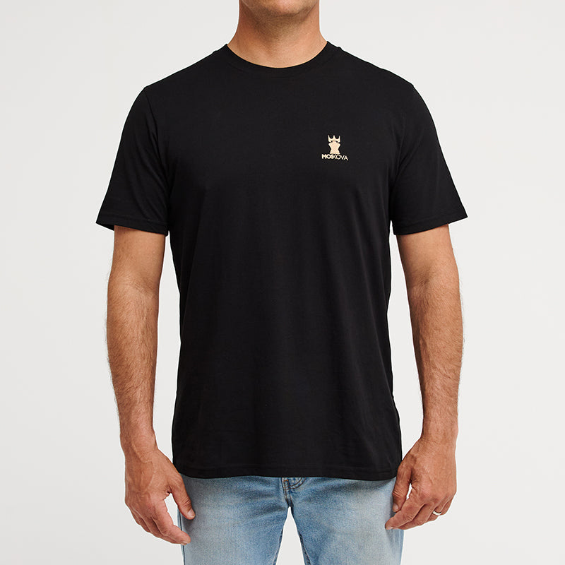 T-SHIRT COLLAB RAUL CASADO ART - ISLAND LIFE BLACK PASTEL
