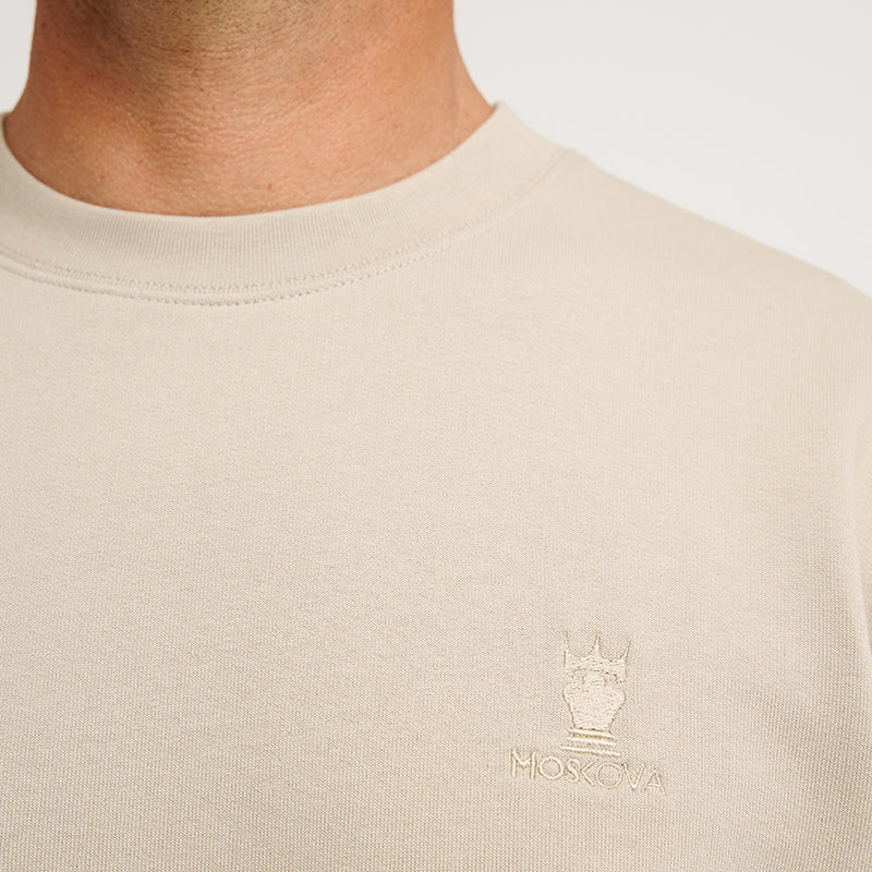 SWEAT CREW NECK STONE