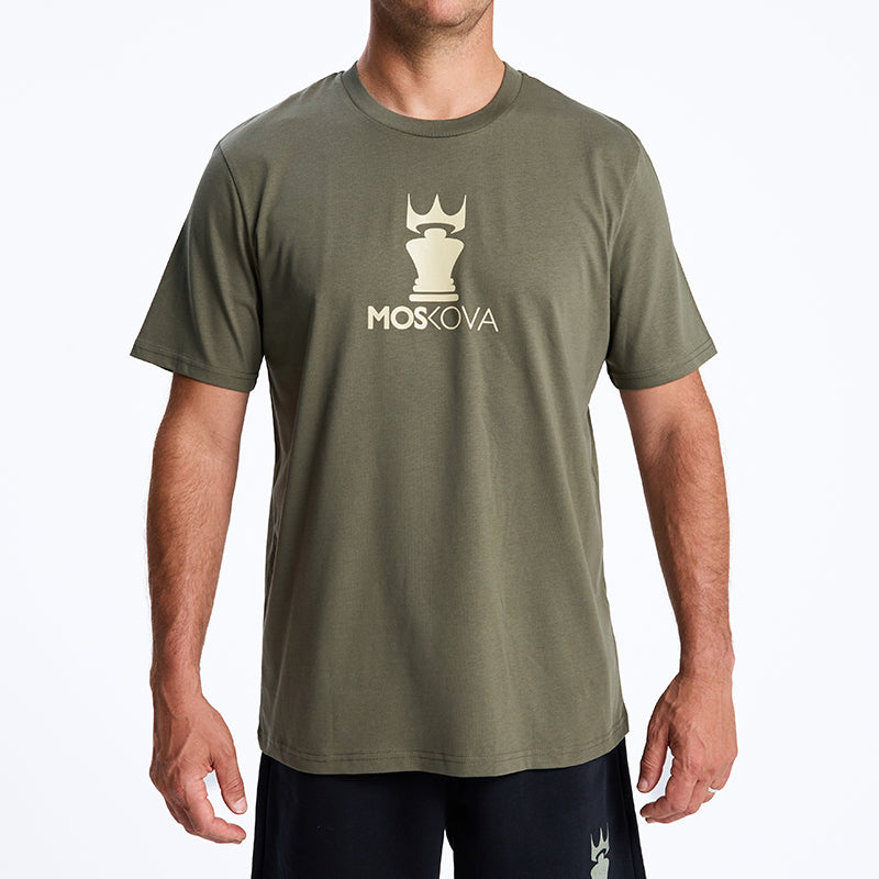 T-SHIRT CORPO CROWN ARMY CREME